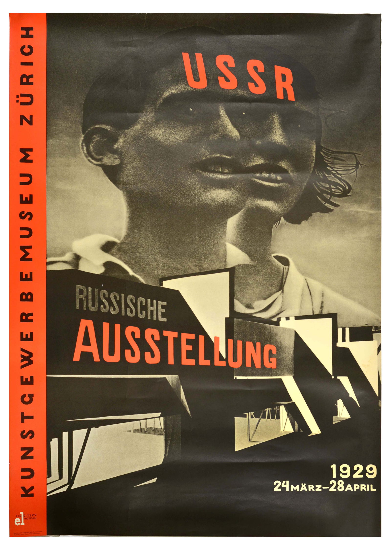 Constructivism Poster Russische Ausstellung USSR Zurich El Lissitzky Photomontage (1 of 1)