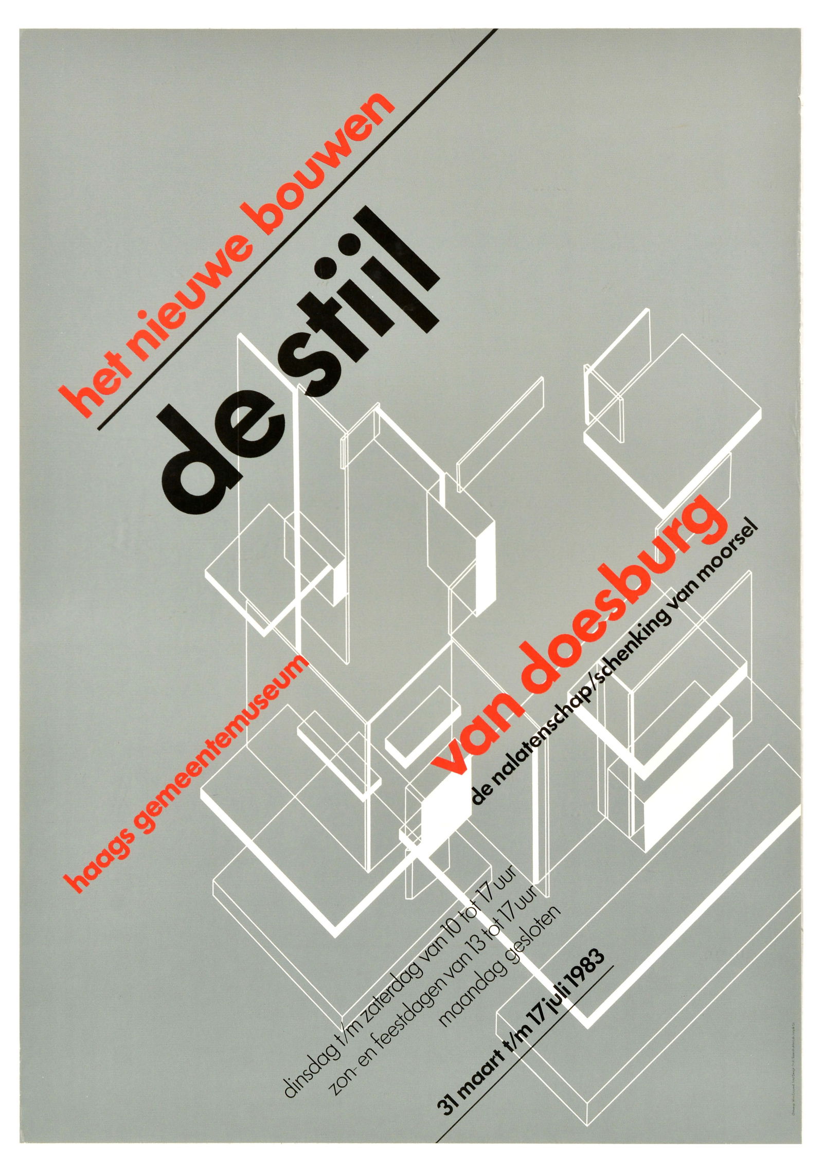 Exhibition Poster Modernist Architecture Netherlands De Stijl (1 of 1)