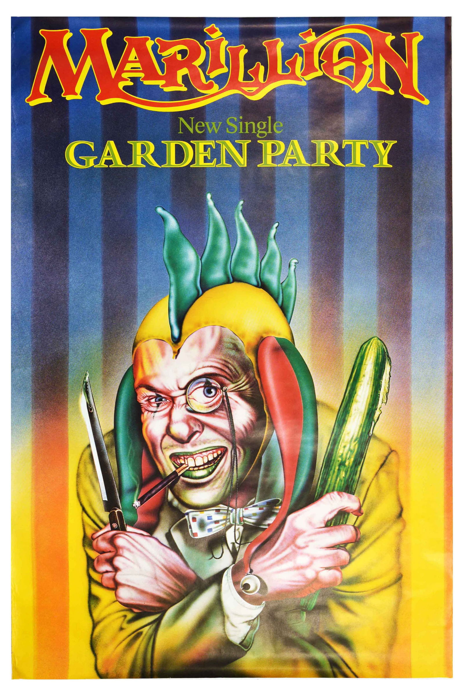 Music Poster Marillion Garden Party Post Punk Rock Music Single (1 of 1)