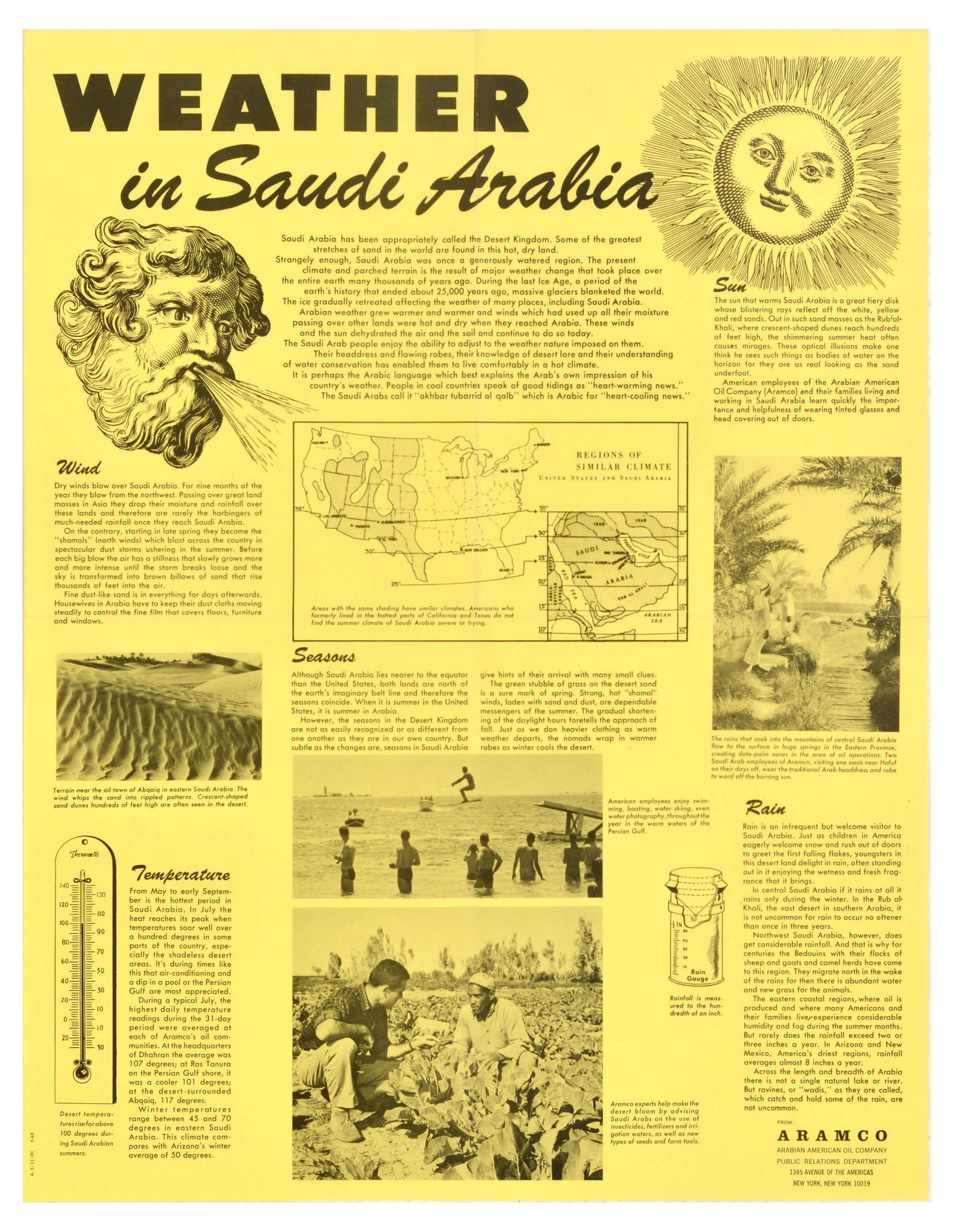 Travel Poster Weather Saudi Arabia Aramco (1 of 1)