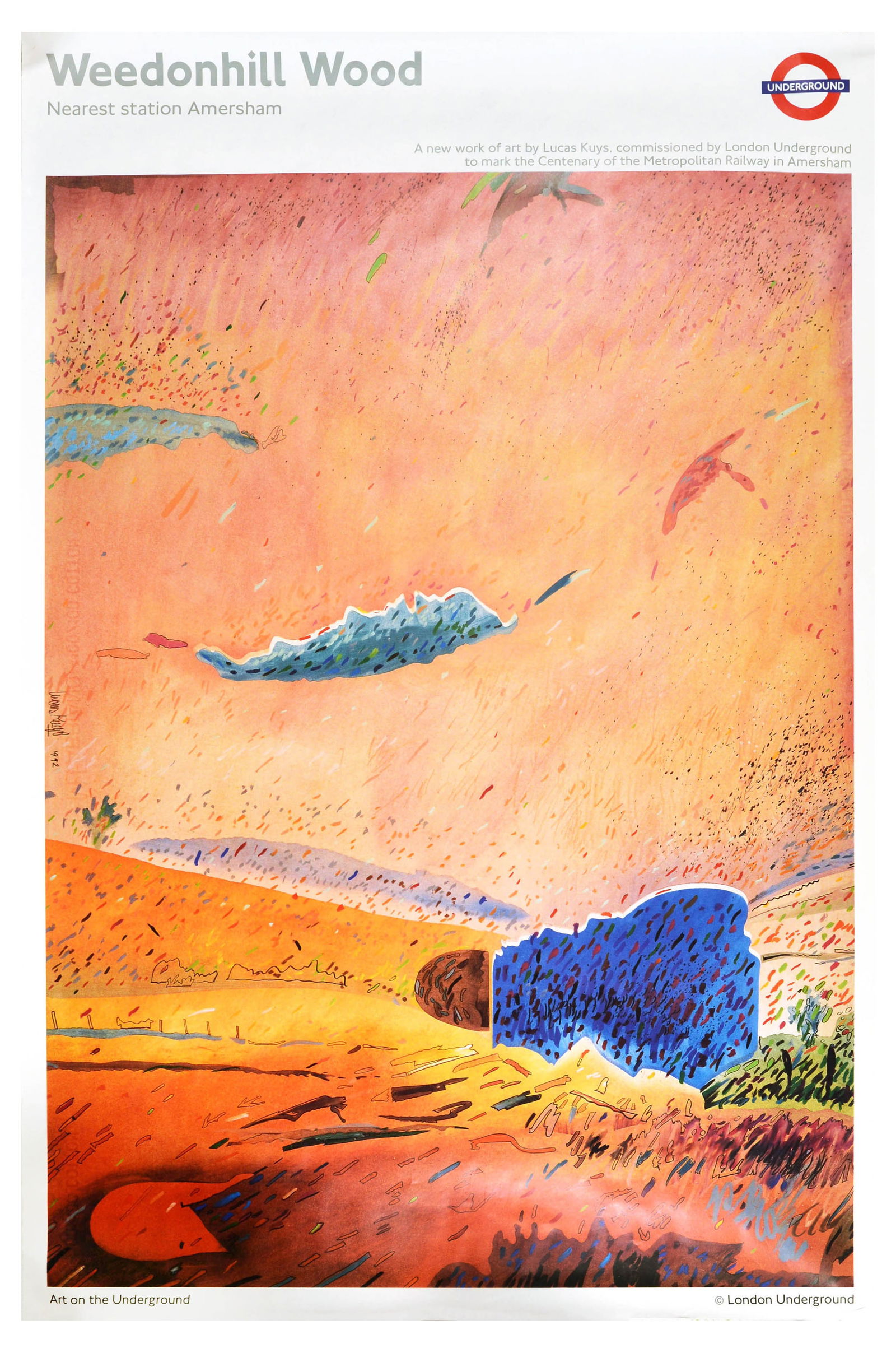 London Underground Poster Weedonhill Wood Lucas Kuys (1 of 1)