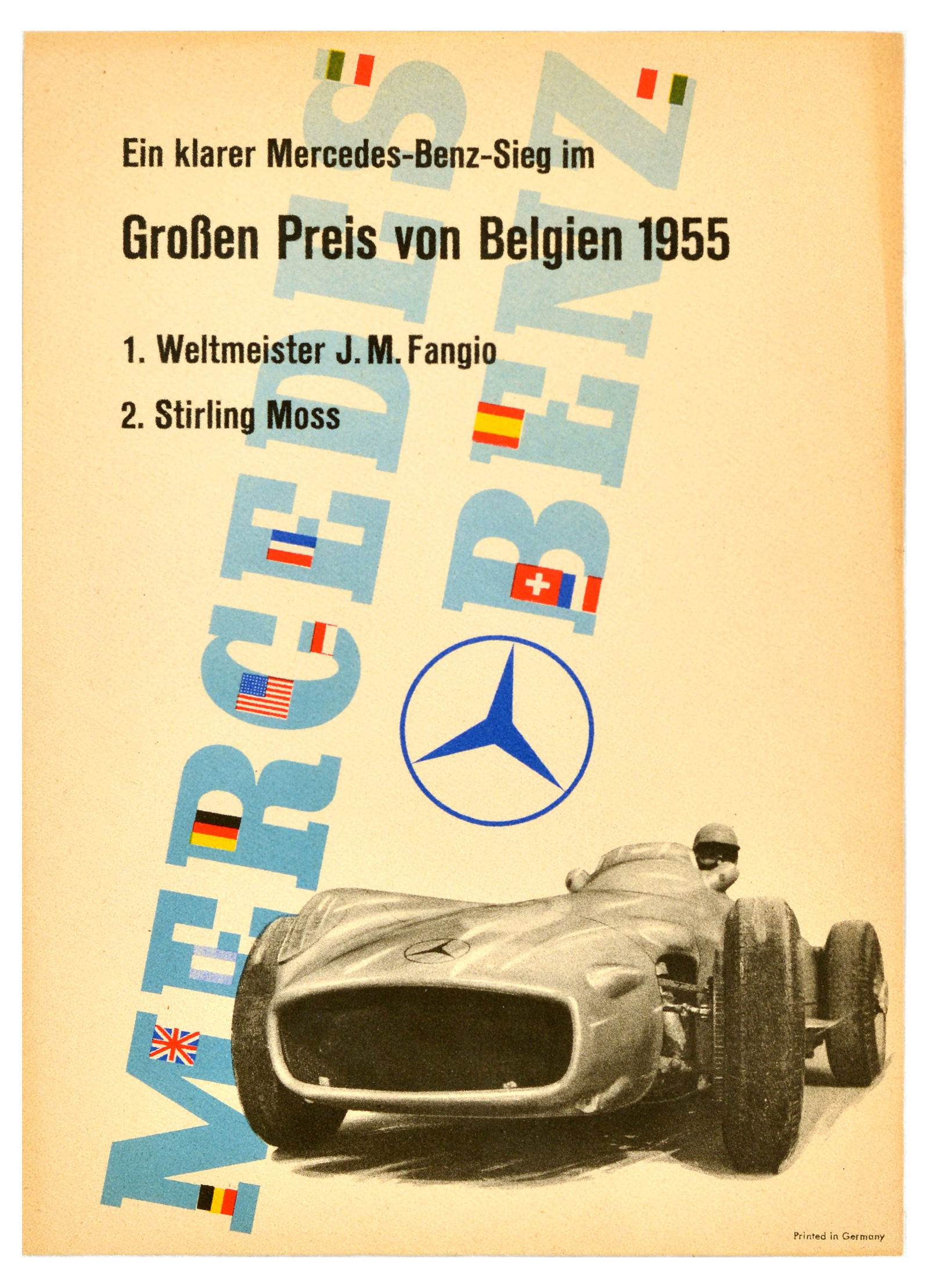 Sport Poster Mercedes Benz Belgium Grand Prix (1 of 1)