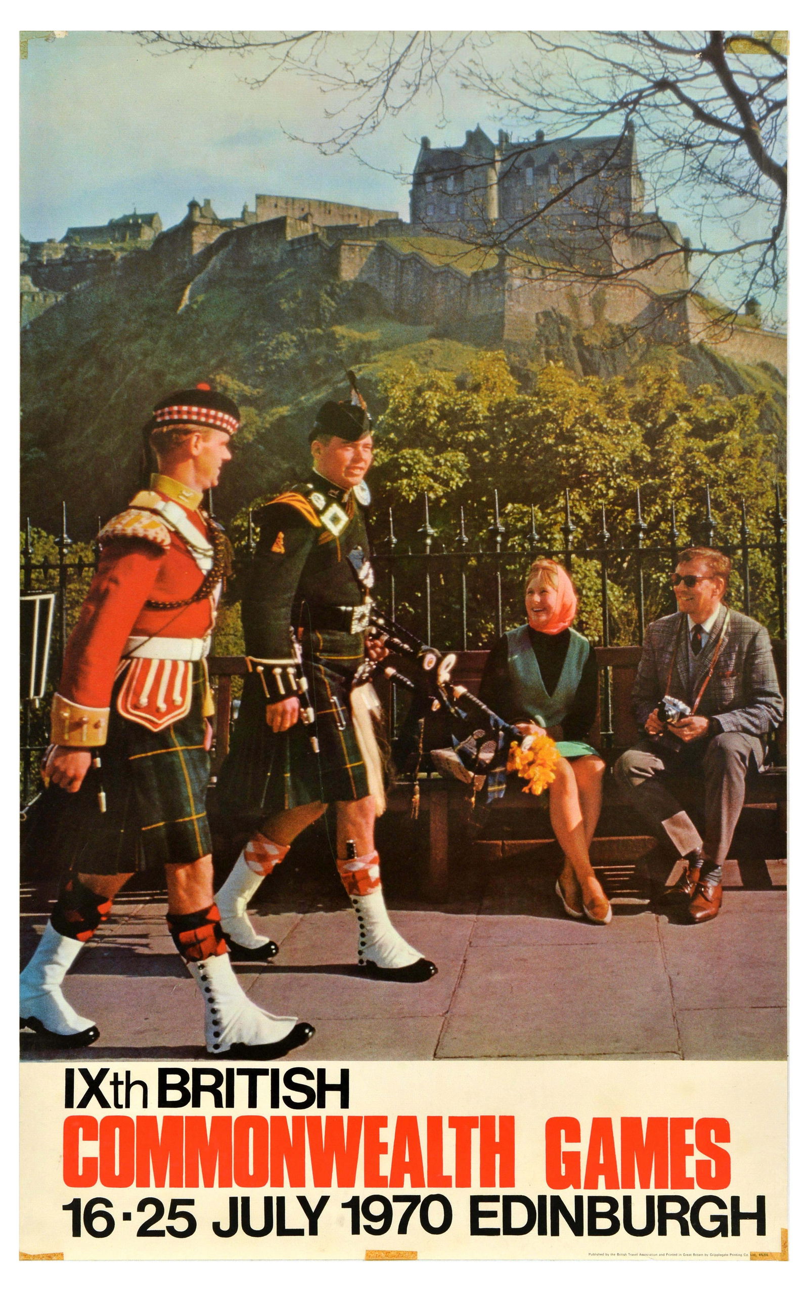 Sport Poster British Commonwealth Games 1970 Edinburgh Scotland (1 of 1)