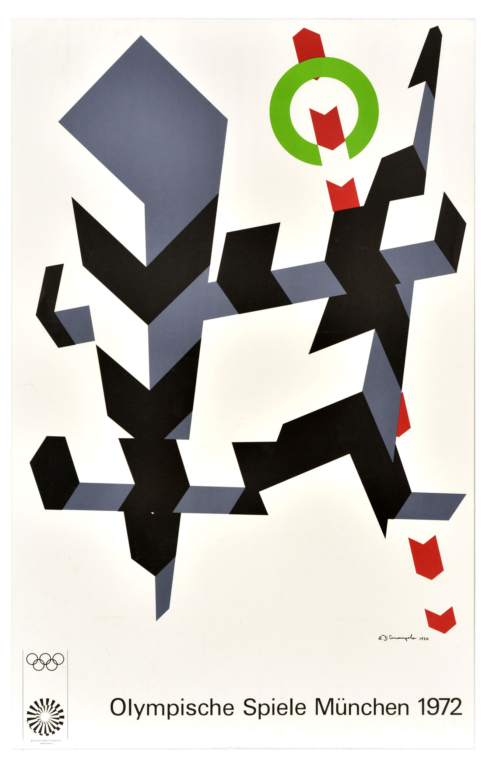 Sport Poster Munich Olympics 1972 Allan D'Arcangelo (1 of 1)