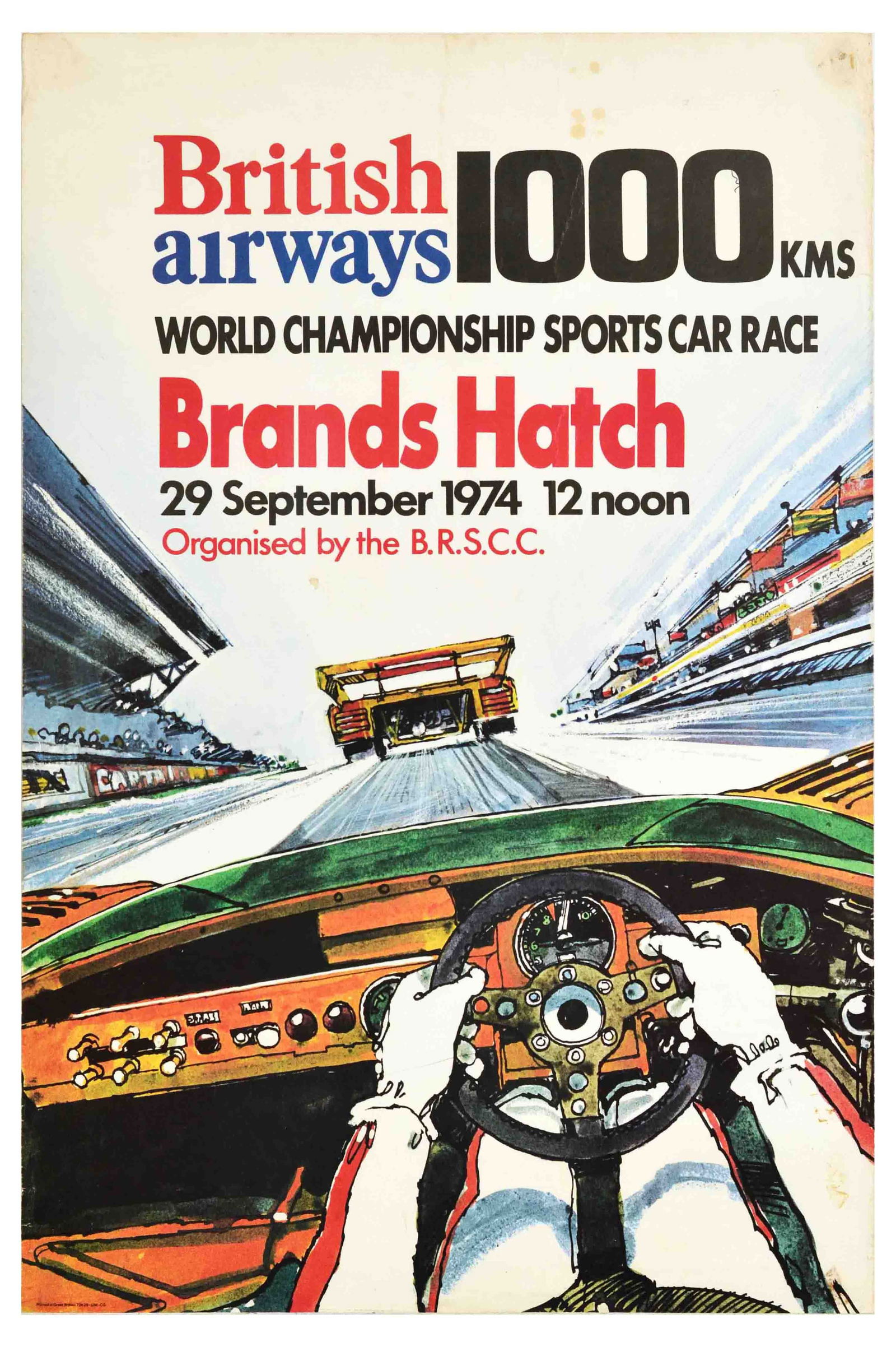 Sport Poster BA Brands Hatch Car Race Championship 1973 (1 of 1)