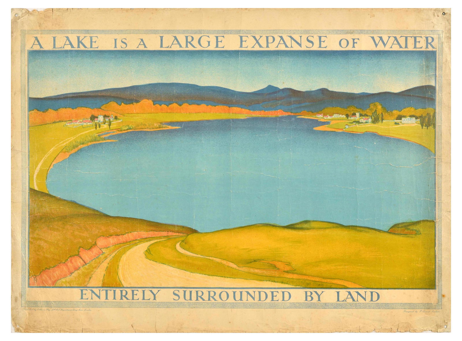 School Education Poster Lake Visual Aid Francis Ernest Jackson (1 of 1)