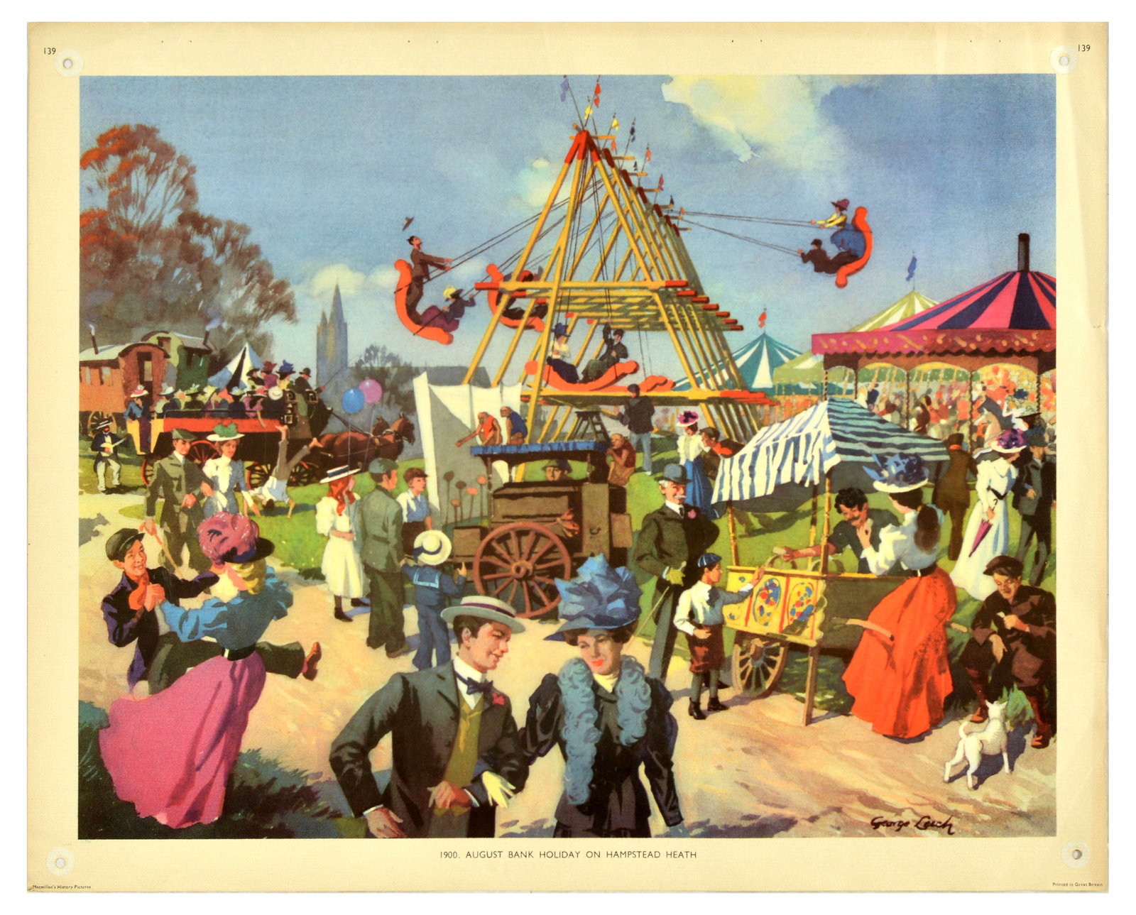 Propaganda Poster Hampstead Heath London Fairground (1 of 1)