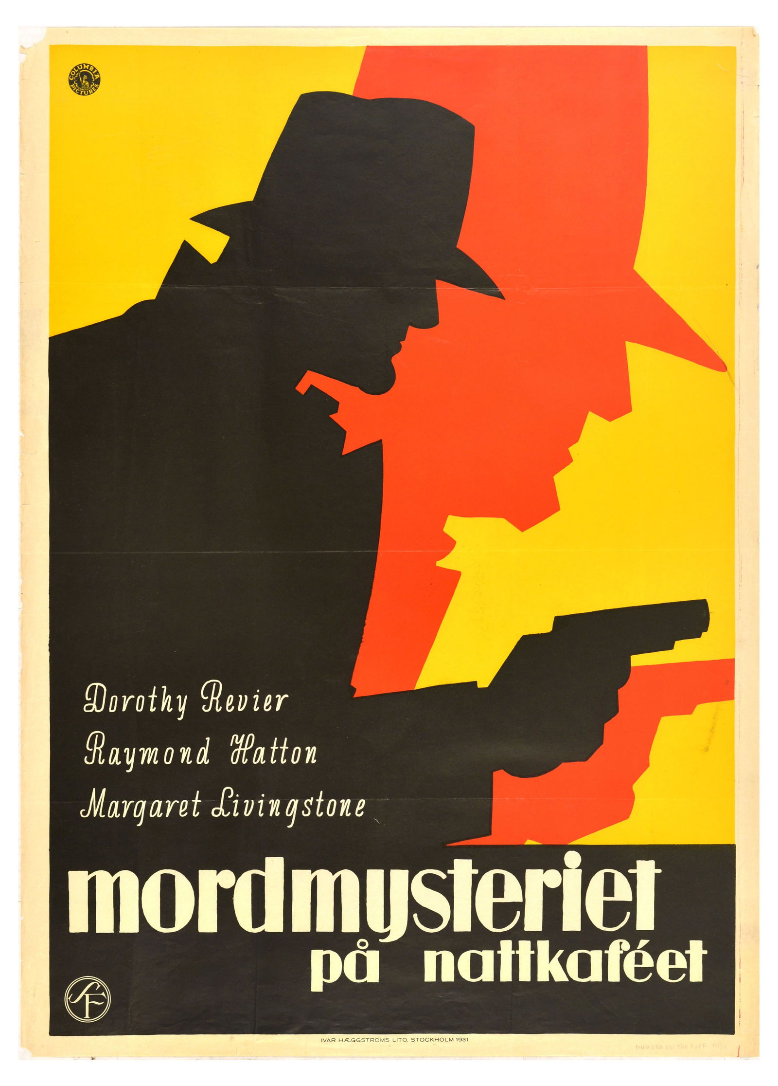 Movie Poster Murder Mystery Swedish Film Mordmysteriet (1 of 1)