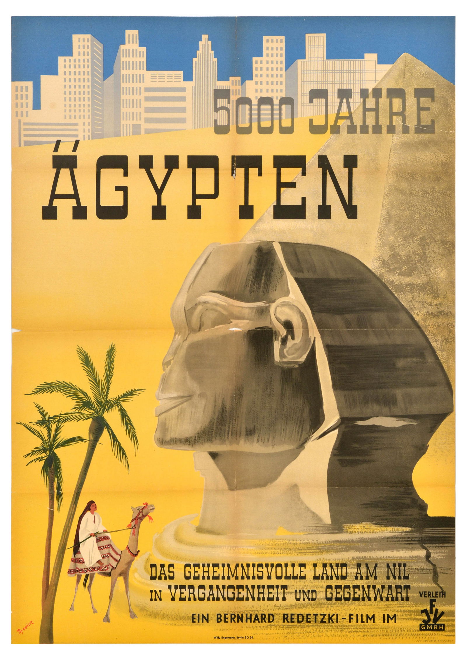 Movie Poster Egypt Mysterious Land Nile Africa (1 of 1)