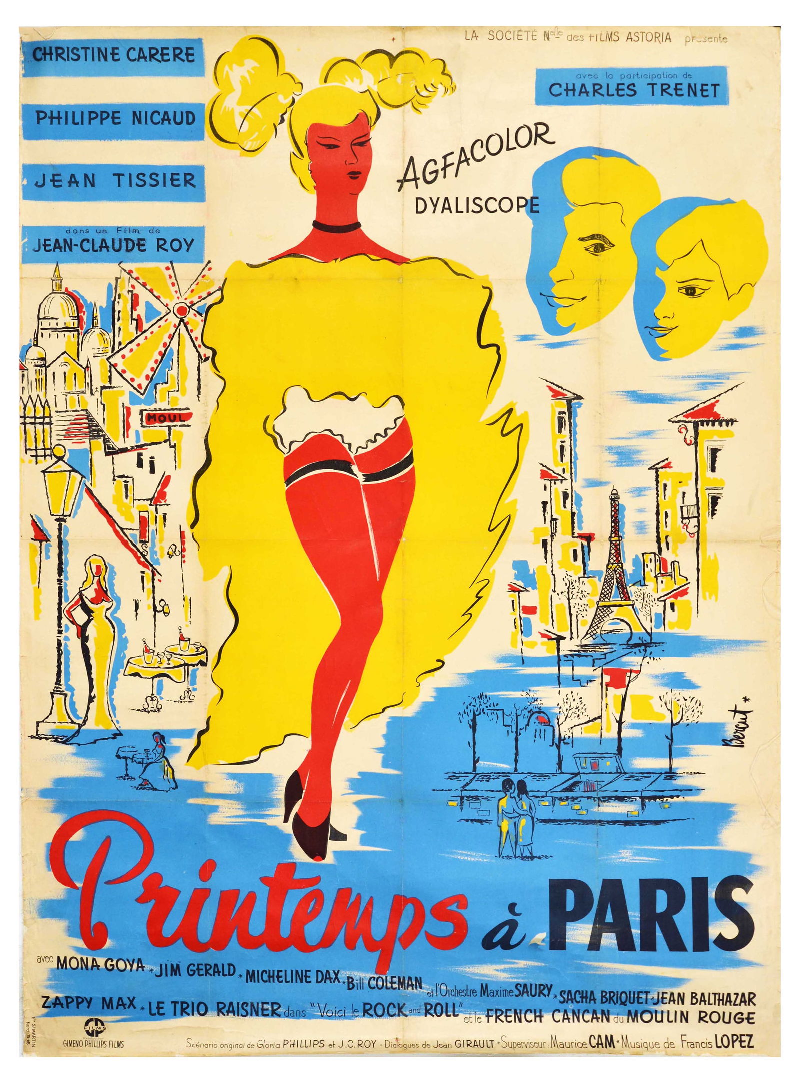Cinema Poster Cabaret CanCan Paris Spring (1 of 1)