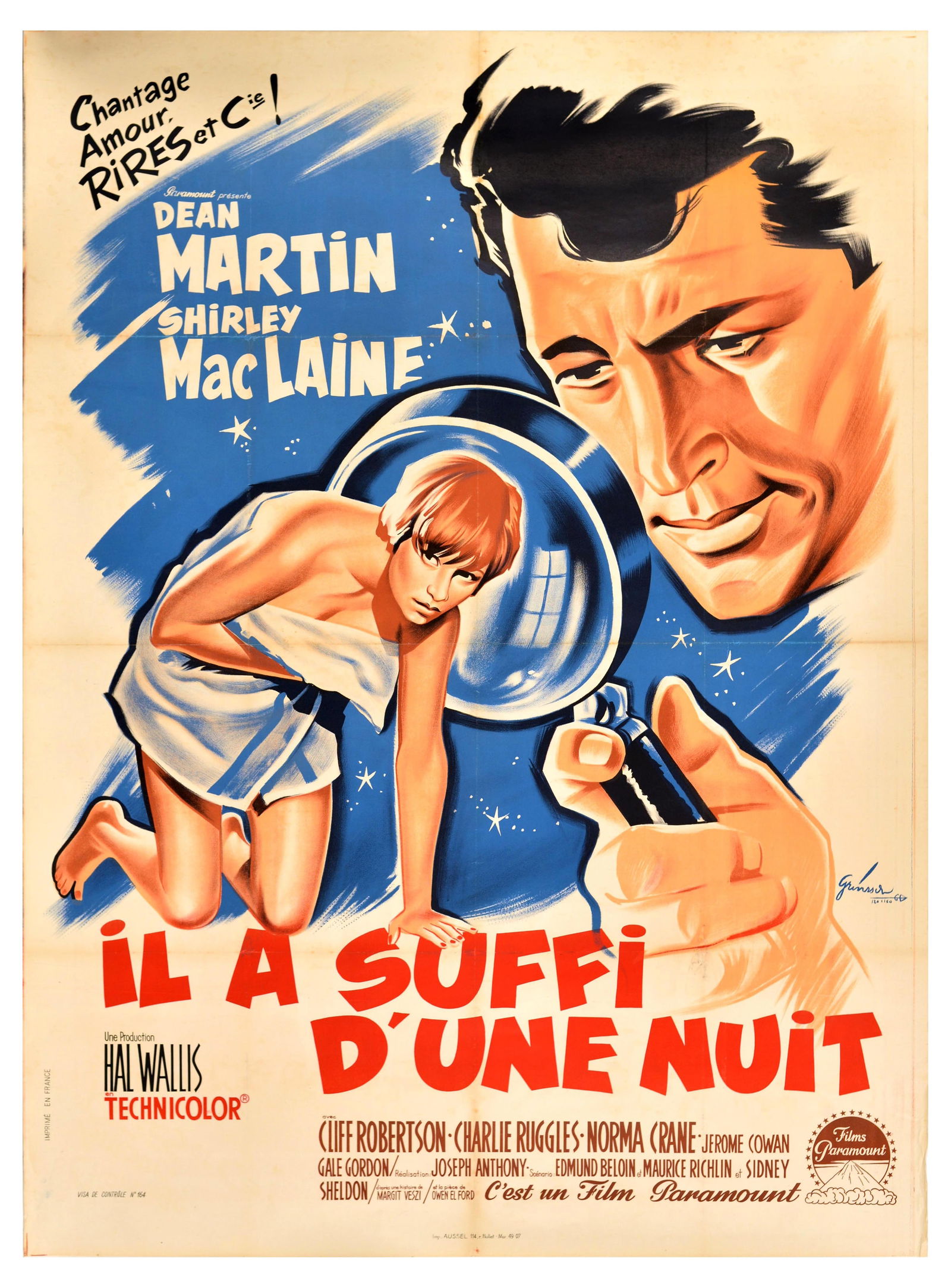 Movie Poster All in a Night's Work Dean Martin Shirley MacLaine (1 of 1)