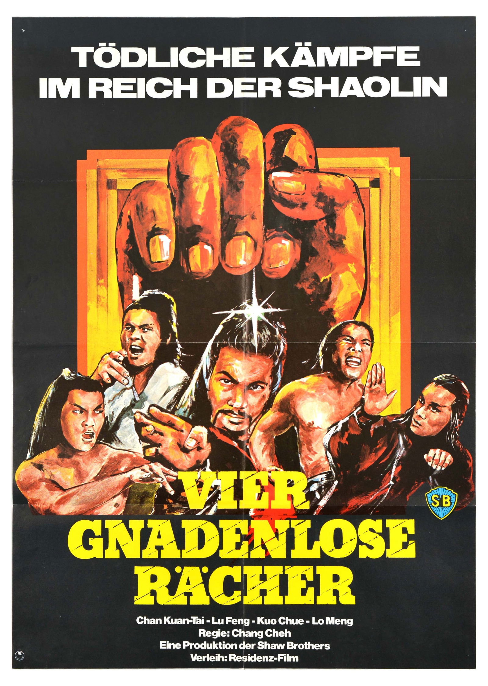 Movie Poster Crippled Avengers Kung Fu Shaolin (1 of 1)