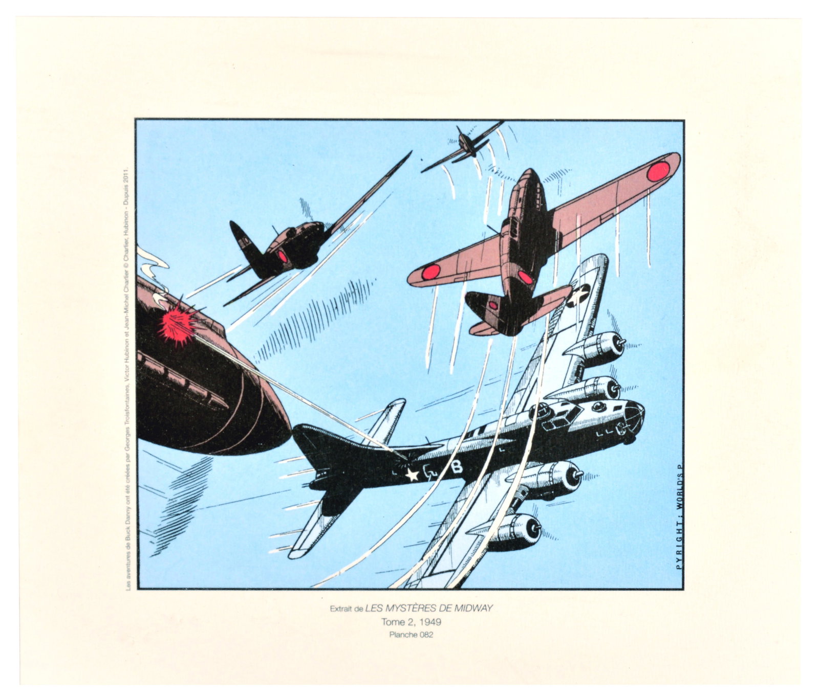 Comic Book Design Print Les Mysteres De Midway Buck Danny Comic (1 of 1)