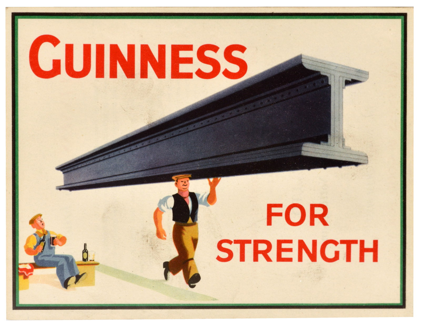 Advertising Poster Guinness For Strength John Gilroy Bracing Doctor (1 of 2)