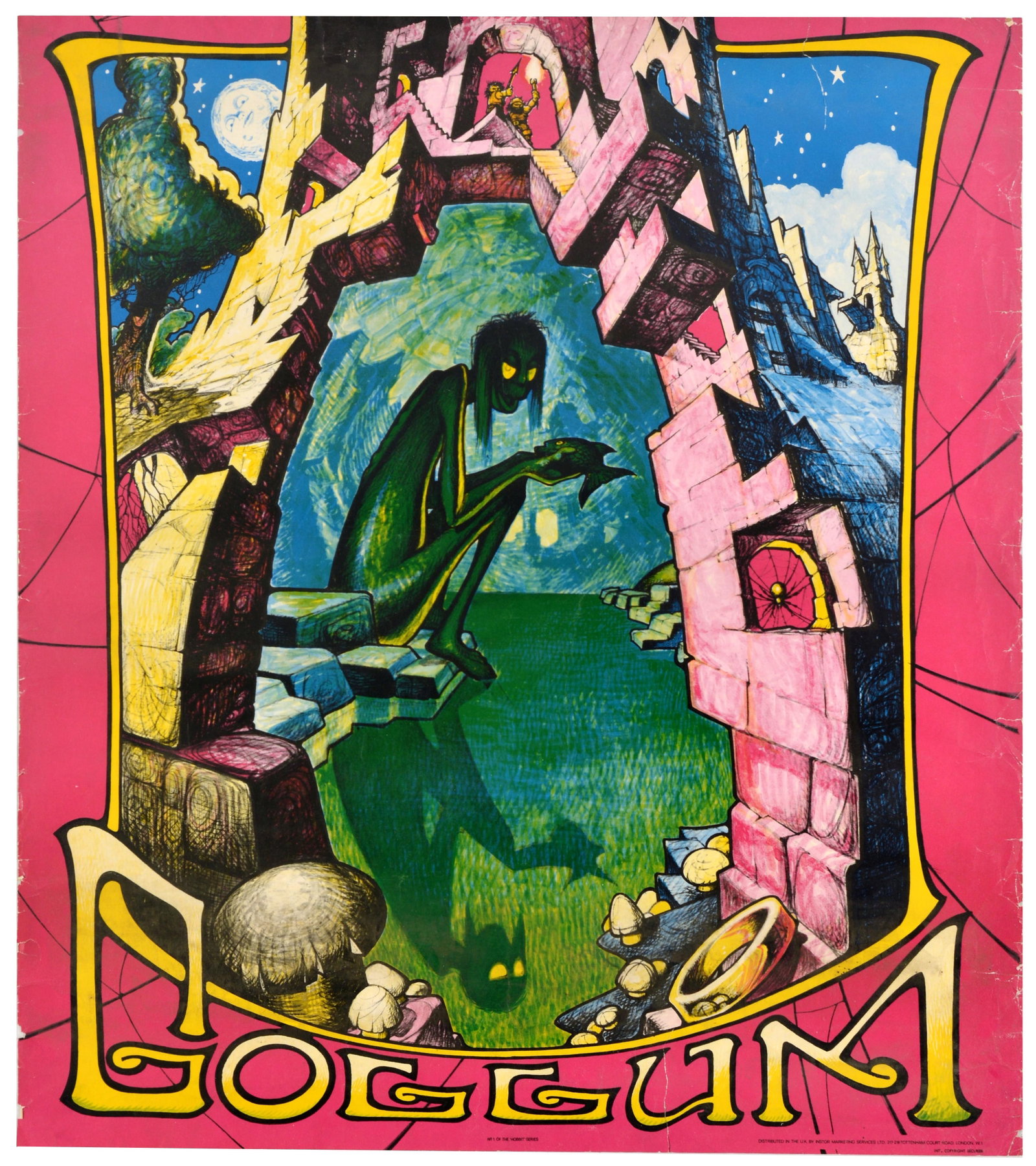 Advertising Poster Gollum The Hobbit J.R.R. Tolkien (1 of 1)