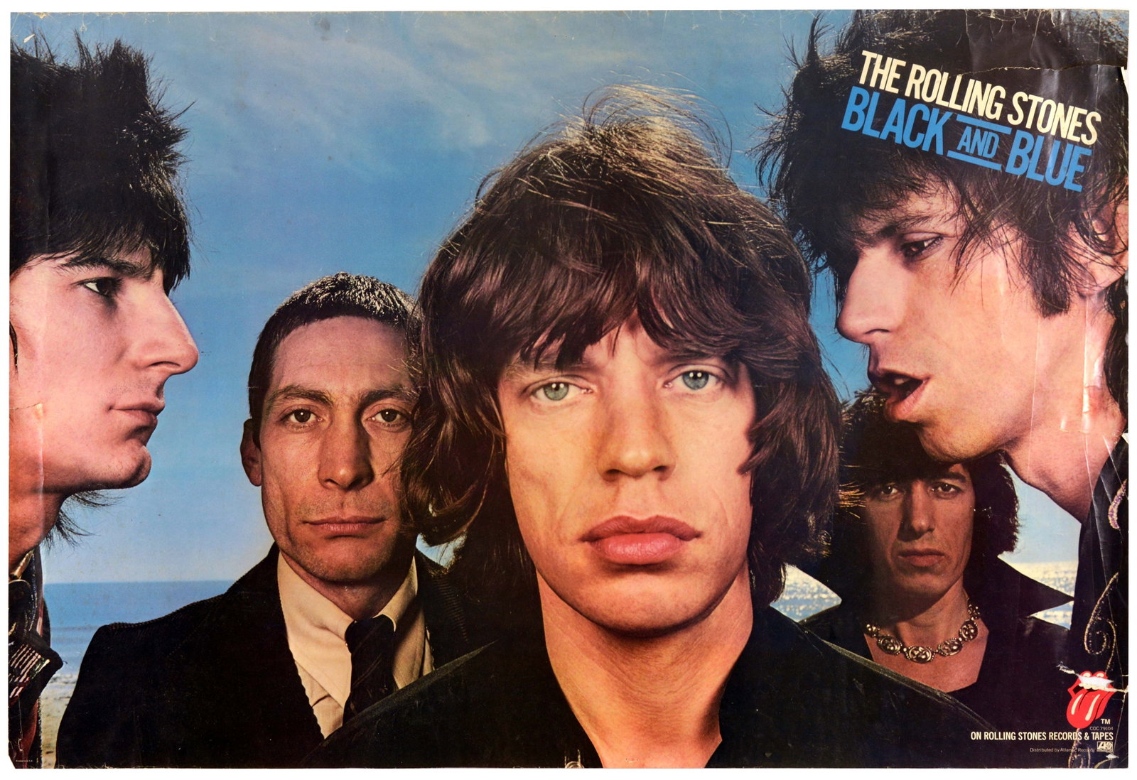 Advertising Poster The Rolling Stones Black And Blue Atlantic Records (1 of 1)