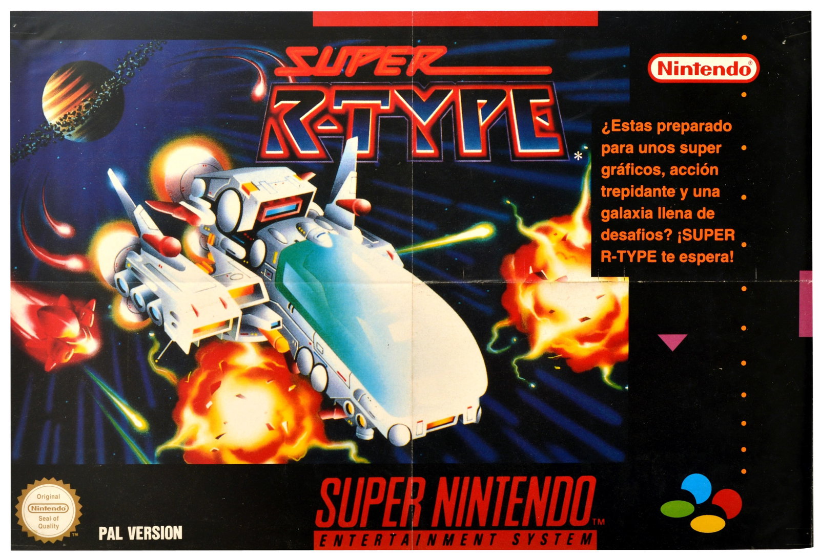 Advertising Poster Super R Type Super Nintendo Video Game Shooter Console (1 of 1)