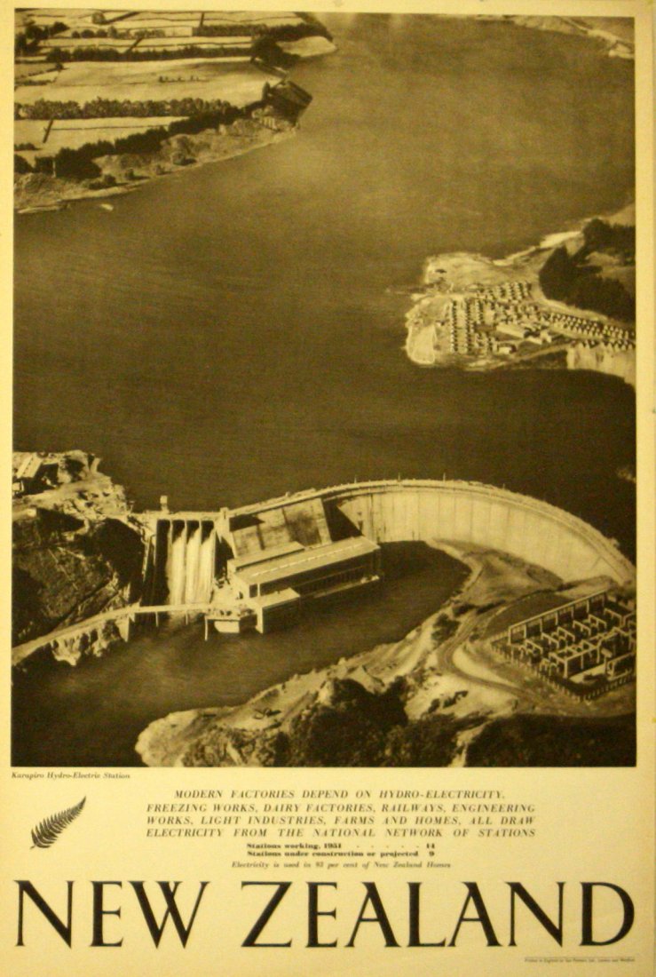 Original travel poster New Zealand Wellington: New Zealand, Wellington Original vintage travel poster advertising New Zealand, Wellington City and Harbour - the capital, like other New Zealand cities, is an expanding centre of industry and commerc
