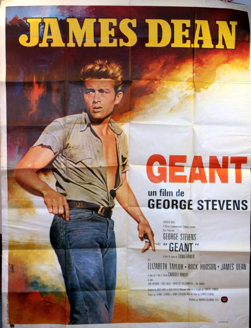 Original movie poster Giant James Dean