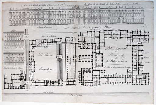 Plan Hermitage Imperial Winter Palace St Petersburg