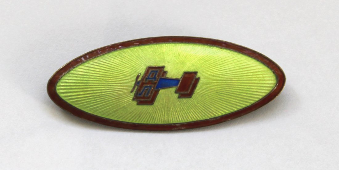 Dobrolet Airline Enamel Pin Badge A Rodchenko c. 1923: Rare original pin badge designed by Alexander Rodchenko and made for Dobrolet airline. Rodchenko designed most of the publicity and the famous logo of this airline. The badge was most likely issued to