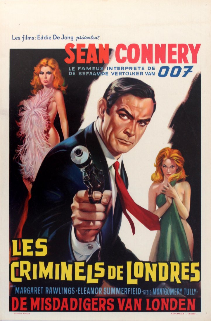 Cinema Posters No Road Back Sean Connery: No Road Back Sean Connery Original movie poster for the Belgian release of the 1957 film, No Road Back - Les Criminels de Londres, starring Sean Connery, Margaret Rawlings and Eleanor Summerfield. Ima