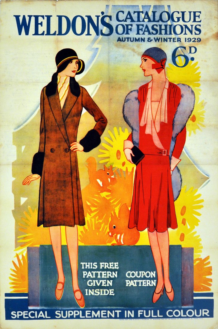 Art Deco Poster Weldons Catalogue Fashion UK (1 of 1)