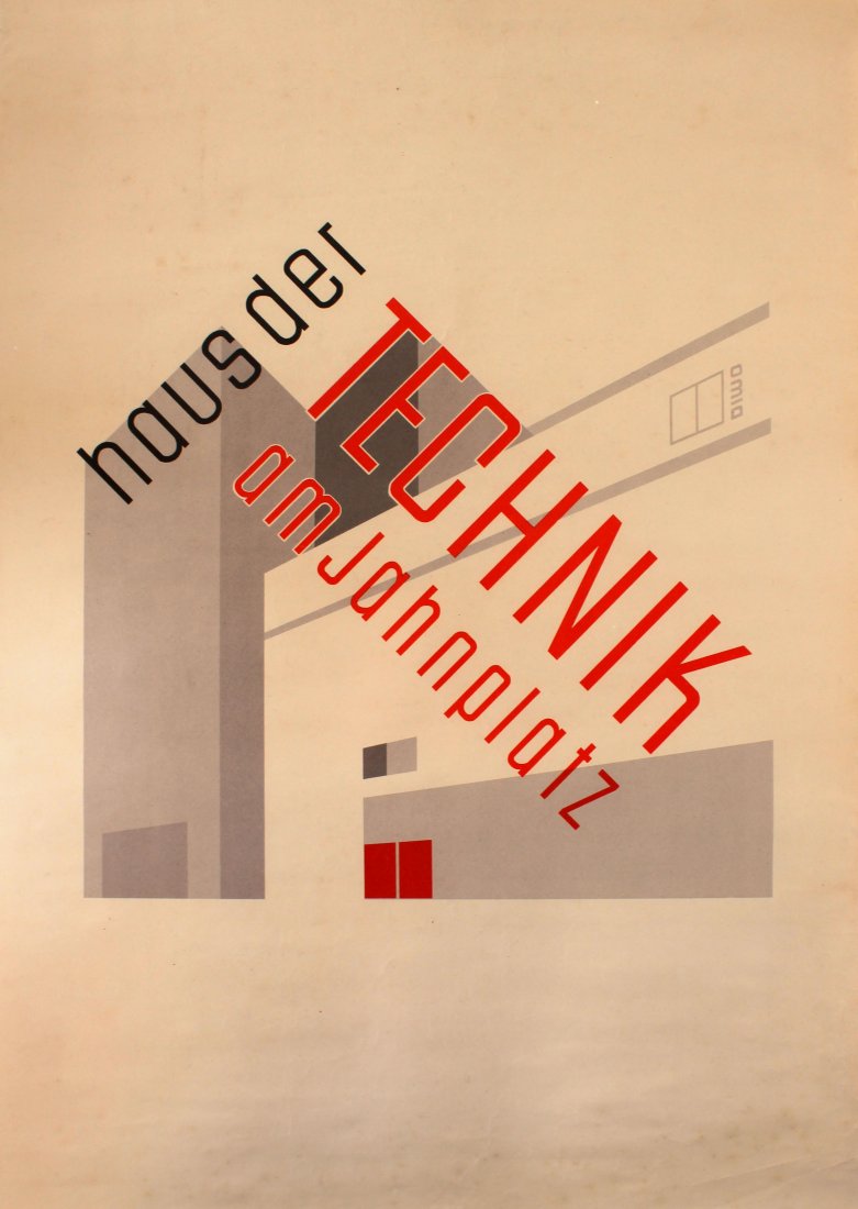 Advertising Poster Haus der Technik Bauhaus (1 of 1)