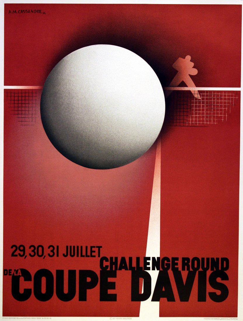 Sport Poster Davis Cup by Cassandre (1 of 1)