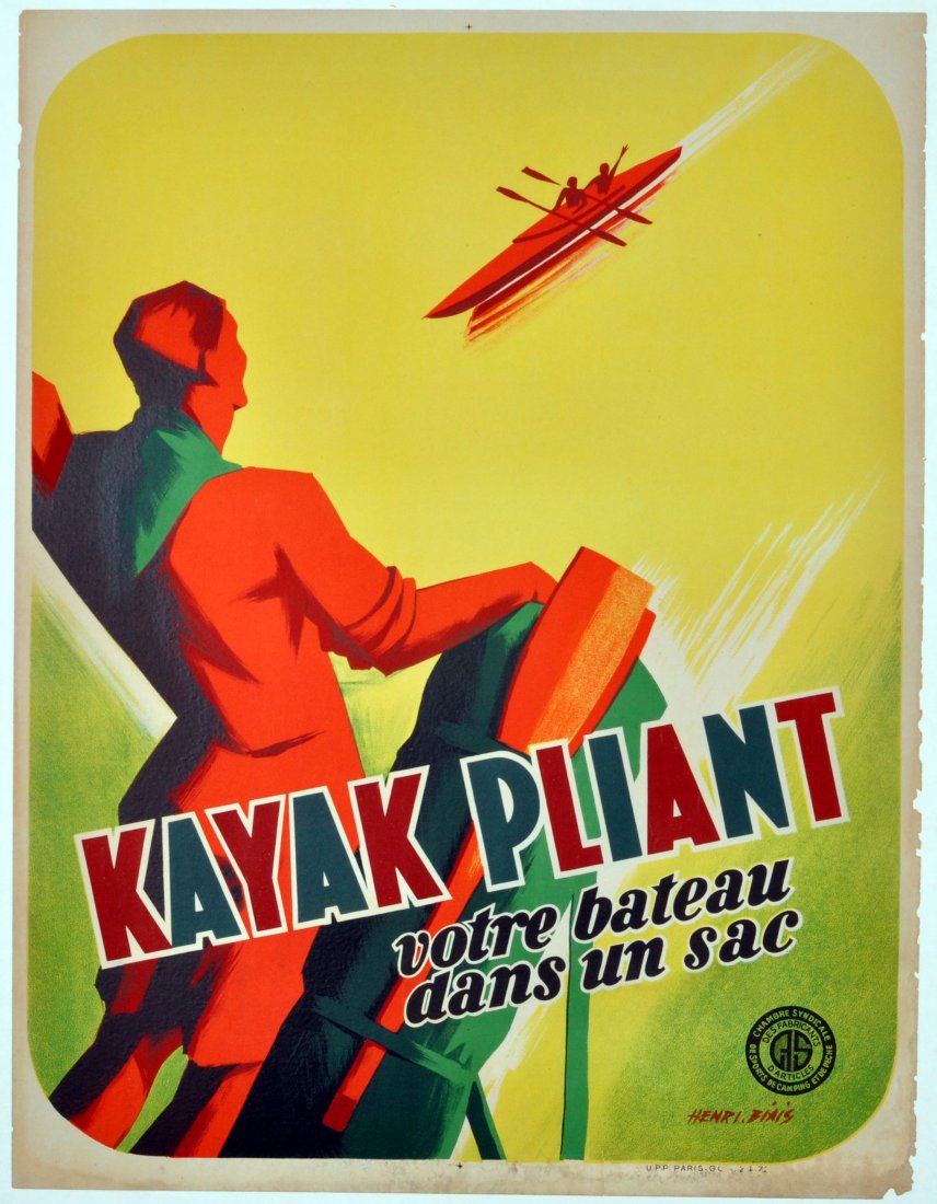 Sport Poster Folding Kayak Rowing (1 of 1)