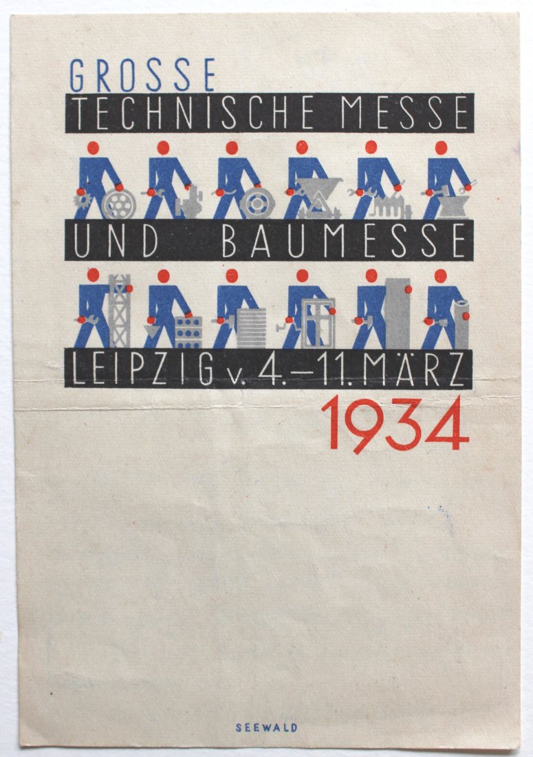 Art Deco Leipzig Trade Fair 1934 Construction (1 of 2)