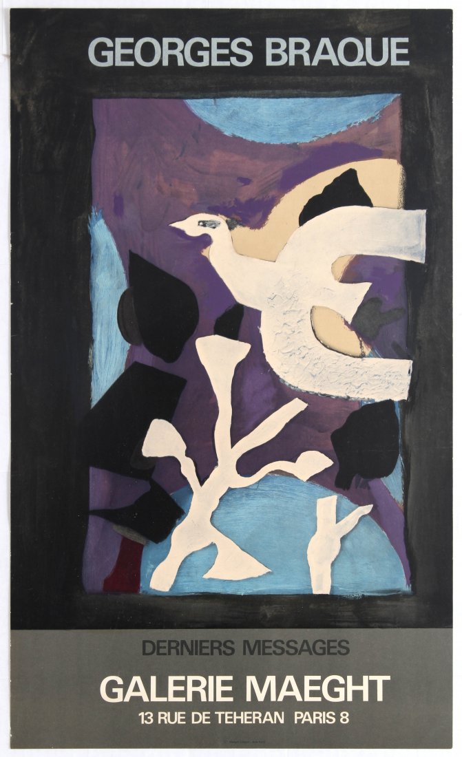 Exhibition Advertising Poster George Braque Gallery (1 of 1)