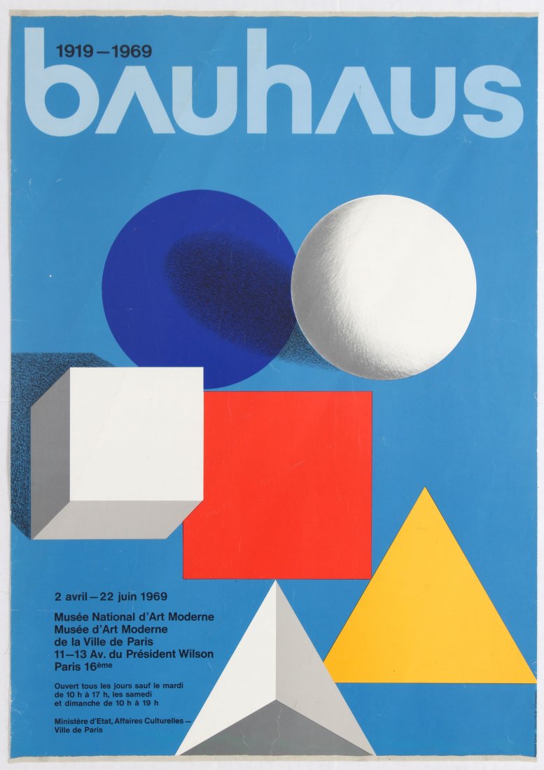 Exhibition Advertising Poster 50 years of Bauhaus (1 of 1)