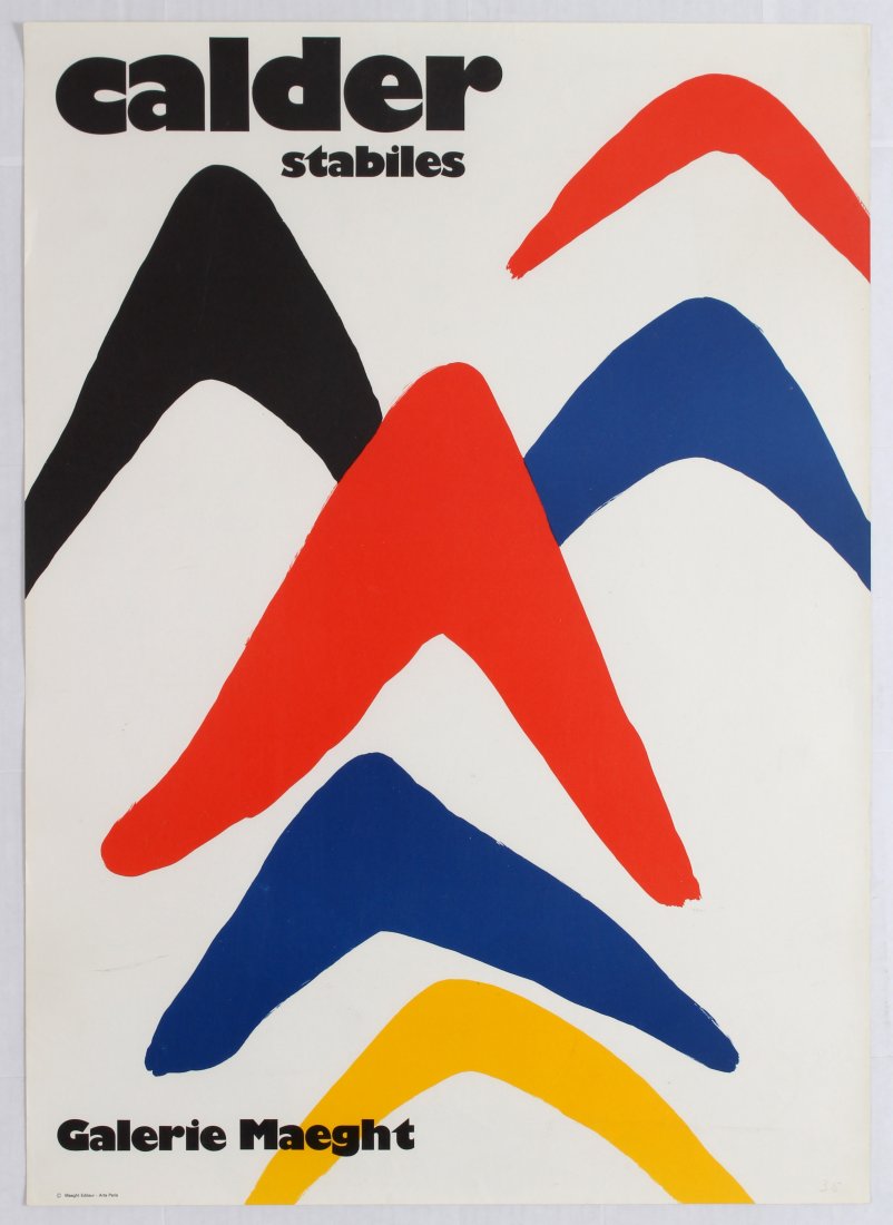 Advertising Poster Alexander Calder Stabiles 1971 (1 of 1)