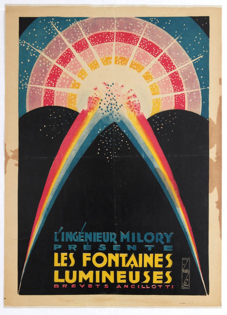 Advertising poster luminous fountains France (1 of 1)