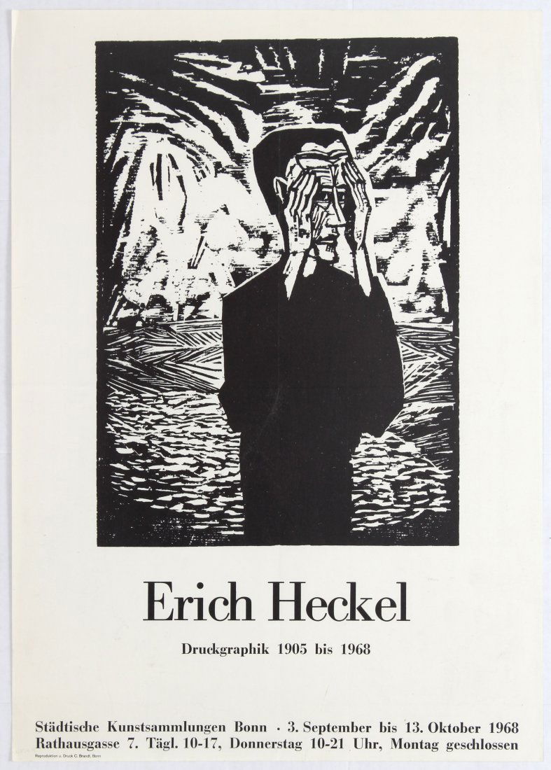 Exhibition Advertising Poster Erich Heckel (1 of 1)