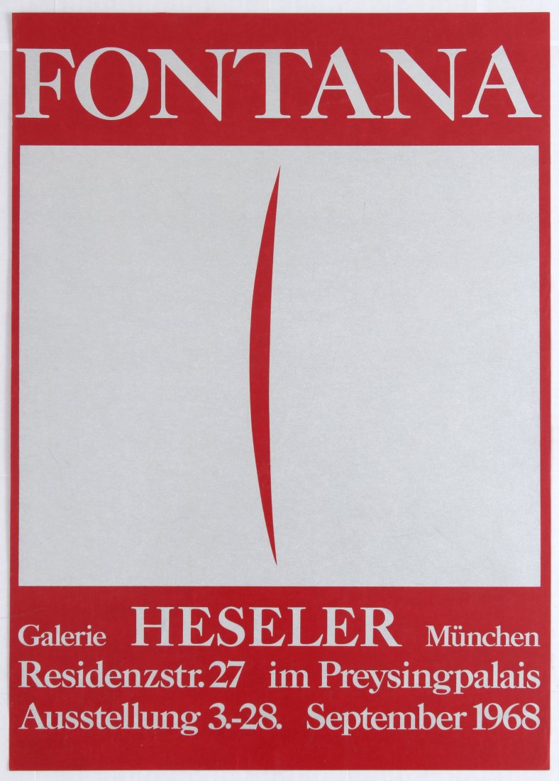 Exhibition Advertising Poster Fontana (1 of 1)