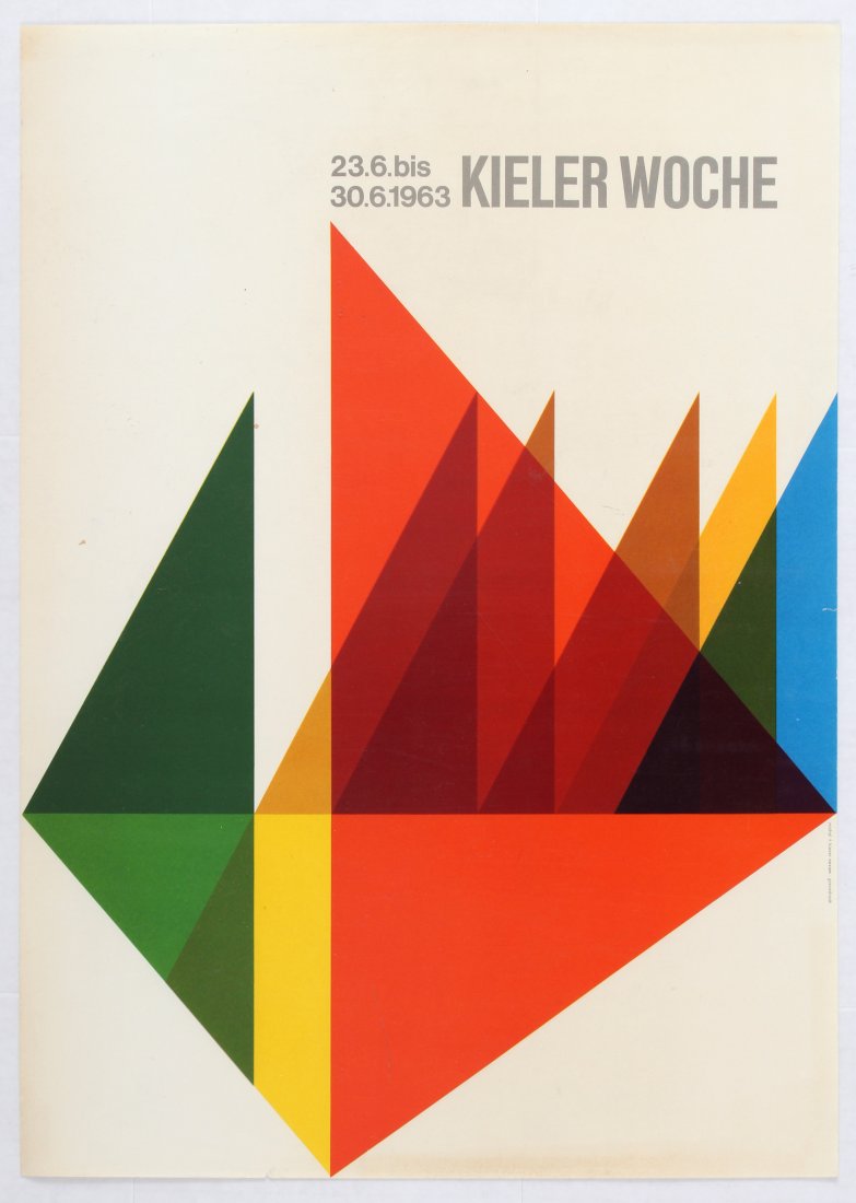 Advertising Poster Sailing Kieler Woche 1963 (1 of 1)