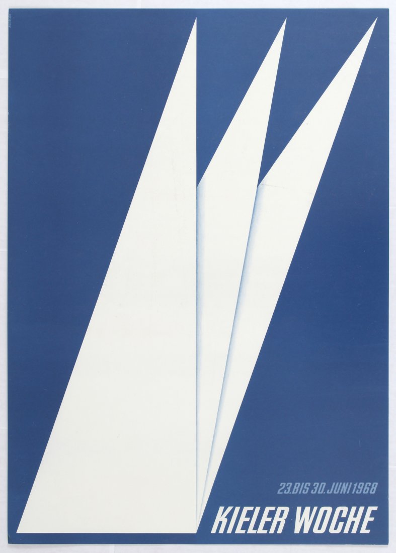 Advertising Poster Sailing Kieler Woche 1968 (1 of 1)