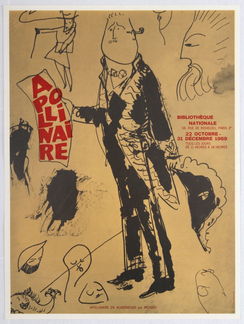Advertising Poster Apollinaire Pablo Picasso (1 of 1)