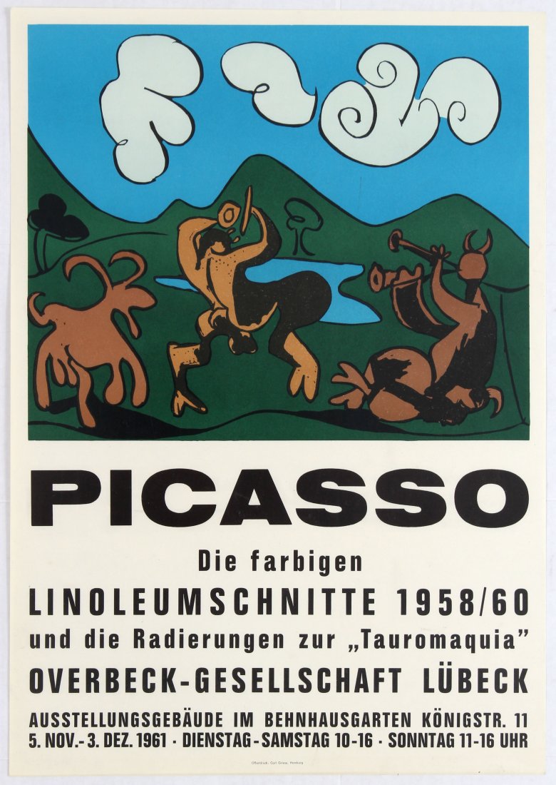 Exhibition Advertising Poster Picasso Linocuts (1 of 1)