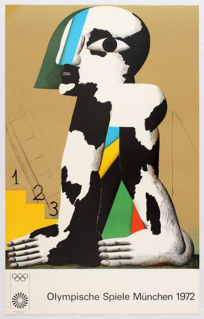 Sport Poster Munich Olympics 1972 Horst Antes (1 of 1)