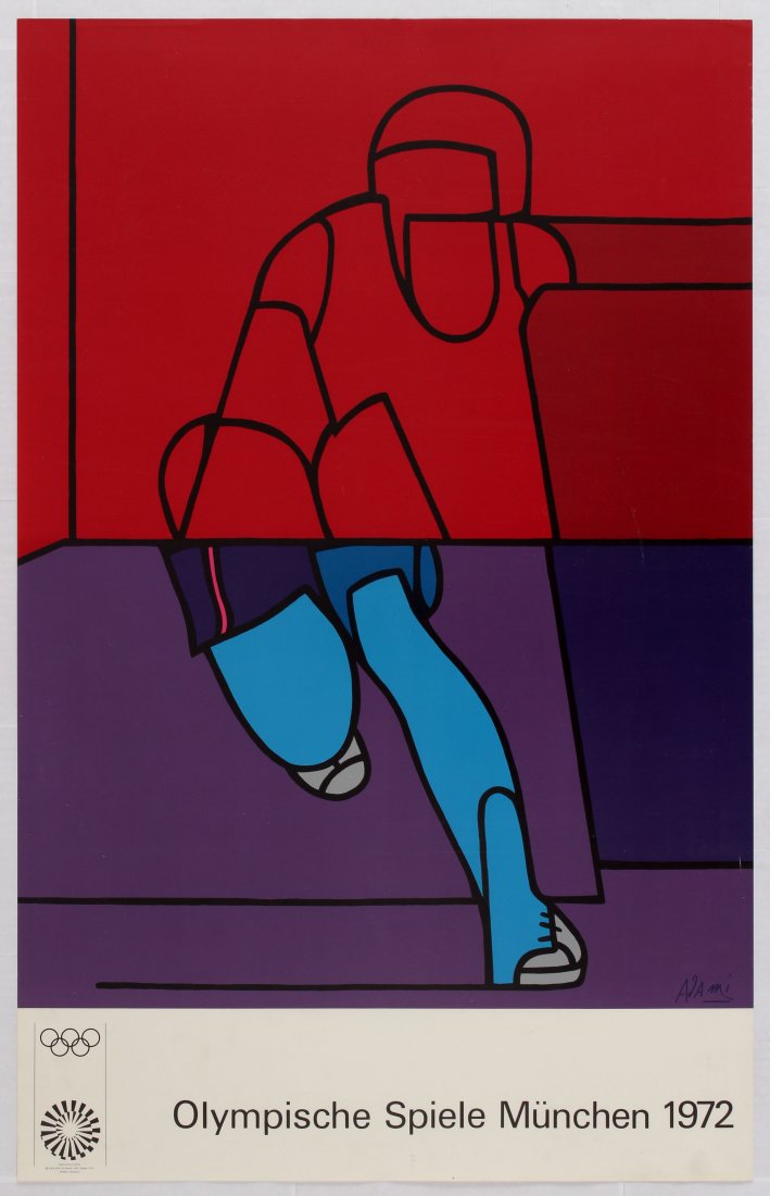 Sport Poster Munich Olympics 1972 Grass Hockey (1 of 1)