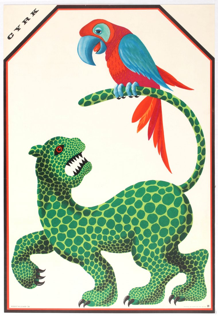 Advertising Poster Circus Cyrk Leopard (1 of 1)