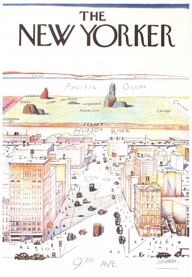 Advertising Poster The New Yorker Steinberg (1 of 1)