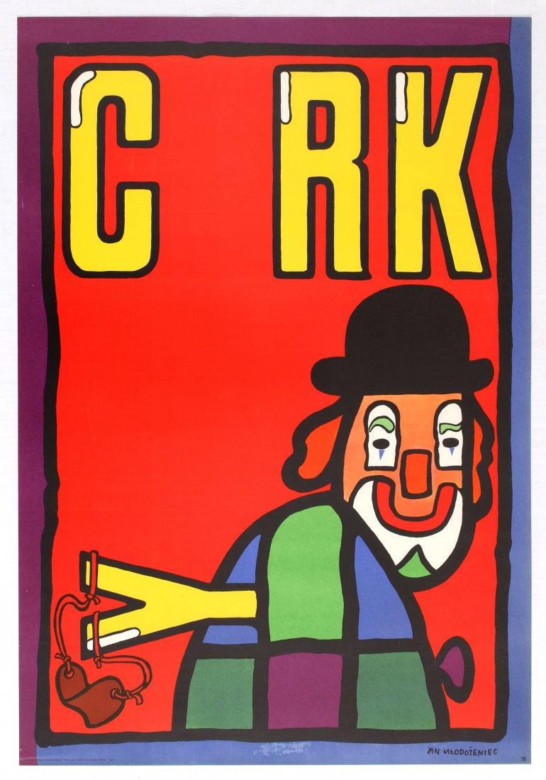 Advertising Poster Polish Circus Cyrk Clown (1 of 1)