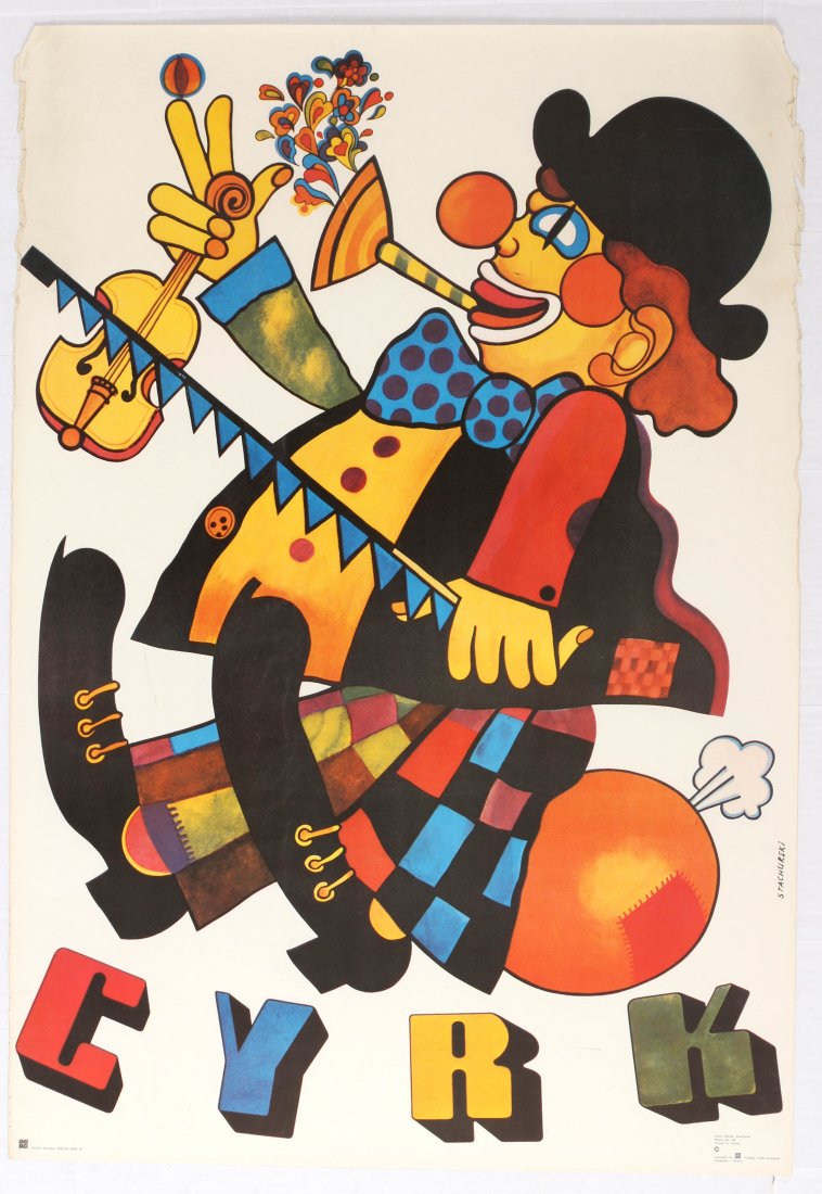 Advertising Poster Polish Circus Cyrk Clown (1 of 1)