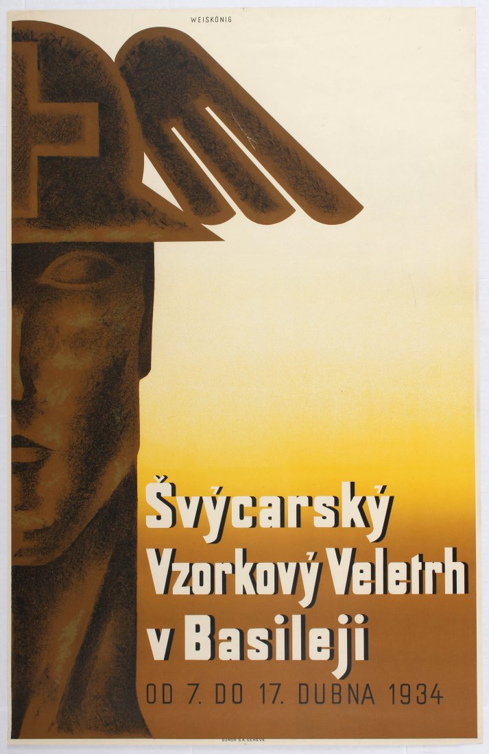 Advertising Poster Swiss Fair Basel Art Deco (1 of 1)