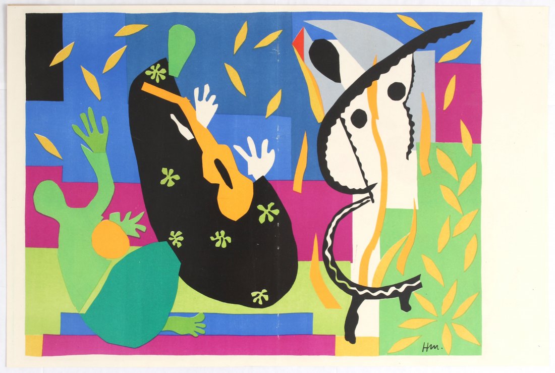Original Lithograph Print Tristesse Henri Matisse Verve (1 of 2)