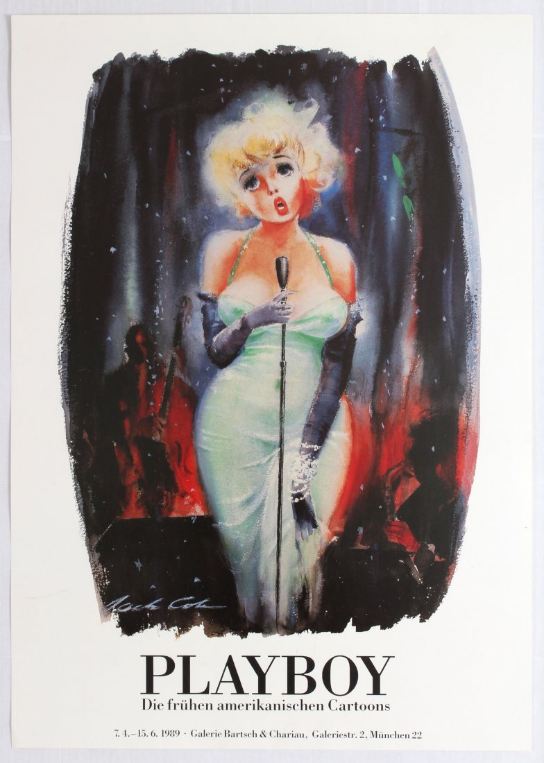 Set of 2 Exhibition Poster Playboy Pinup Jack Cole (1 of 1)